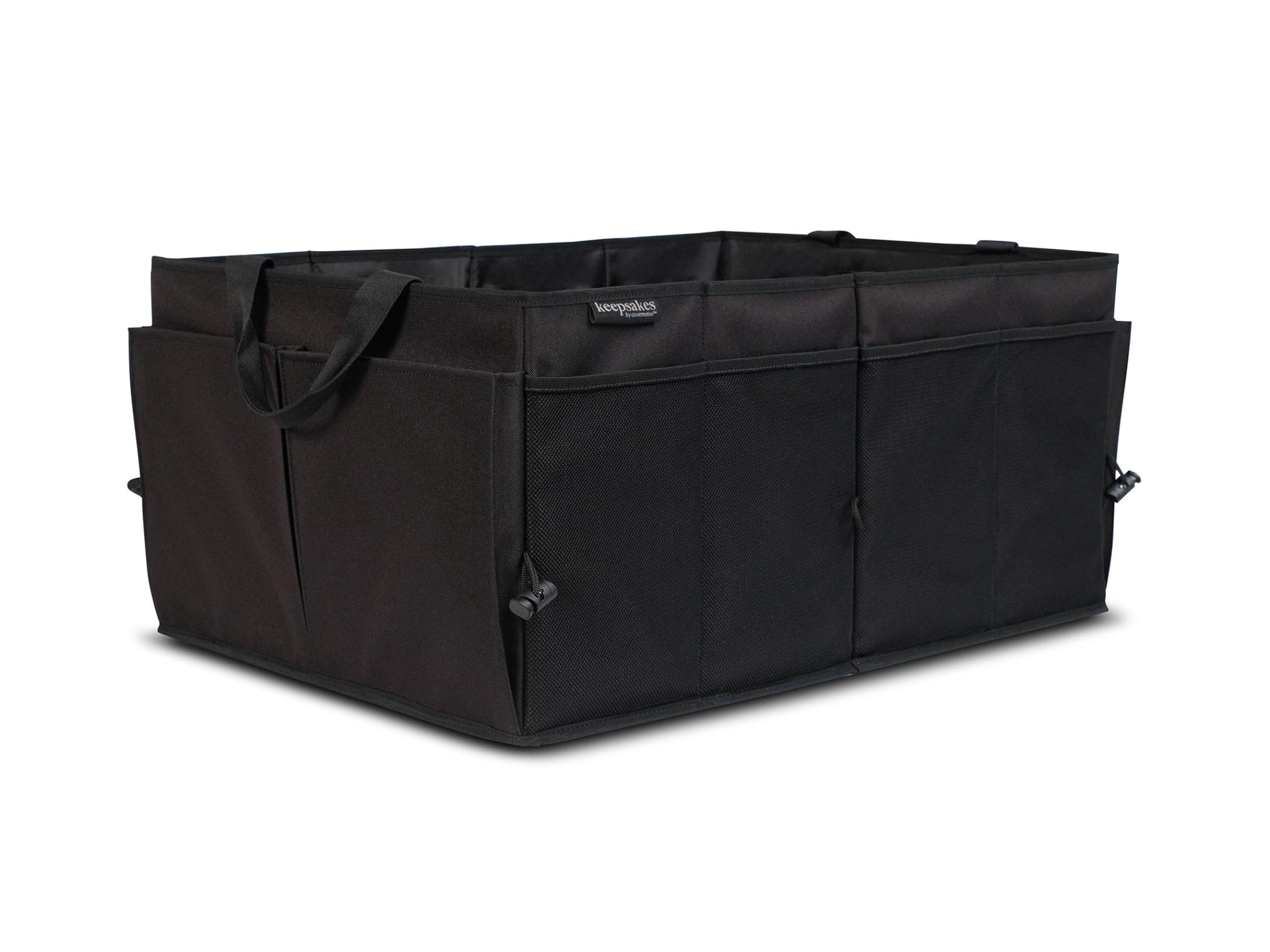 Covermates Trunk Organizer - Foldable car Storage Chest, Organized Foldable Design, Black