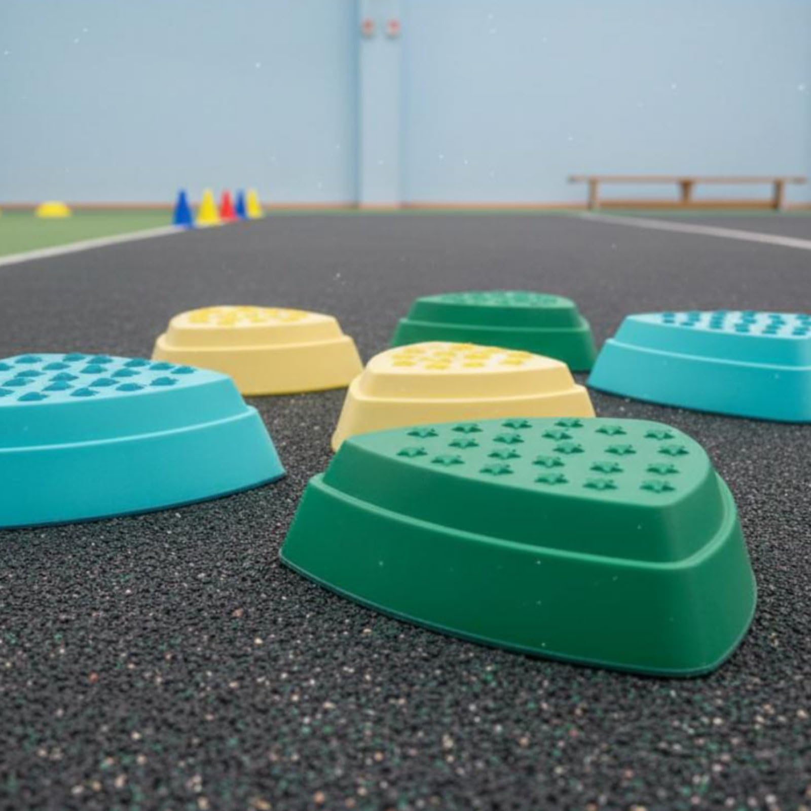 Children Training Stone Piedra de Equilibrio Infantil Juguete Sensorial de Equilibrio con Base de Goma Superficie con Textura Material PP Adecuado