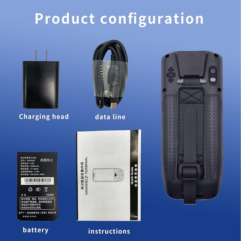 Bisofice K40 Kézi Vonalkód Olvasó PDA Terminál Android 13, 1D 2D QR Szkenner 4G WiFi Bluetooth GPS Kiskereskedelmi Raktári Használatra