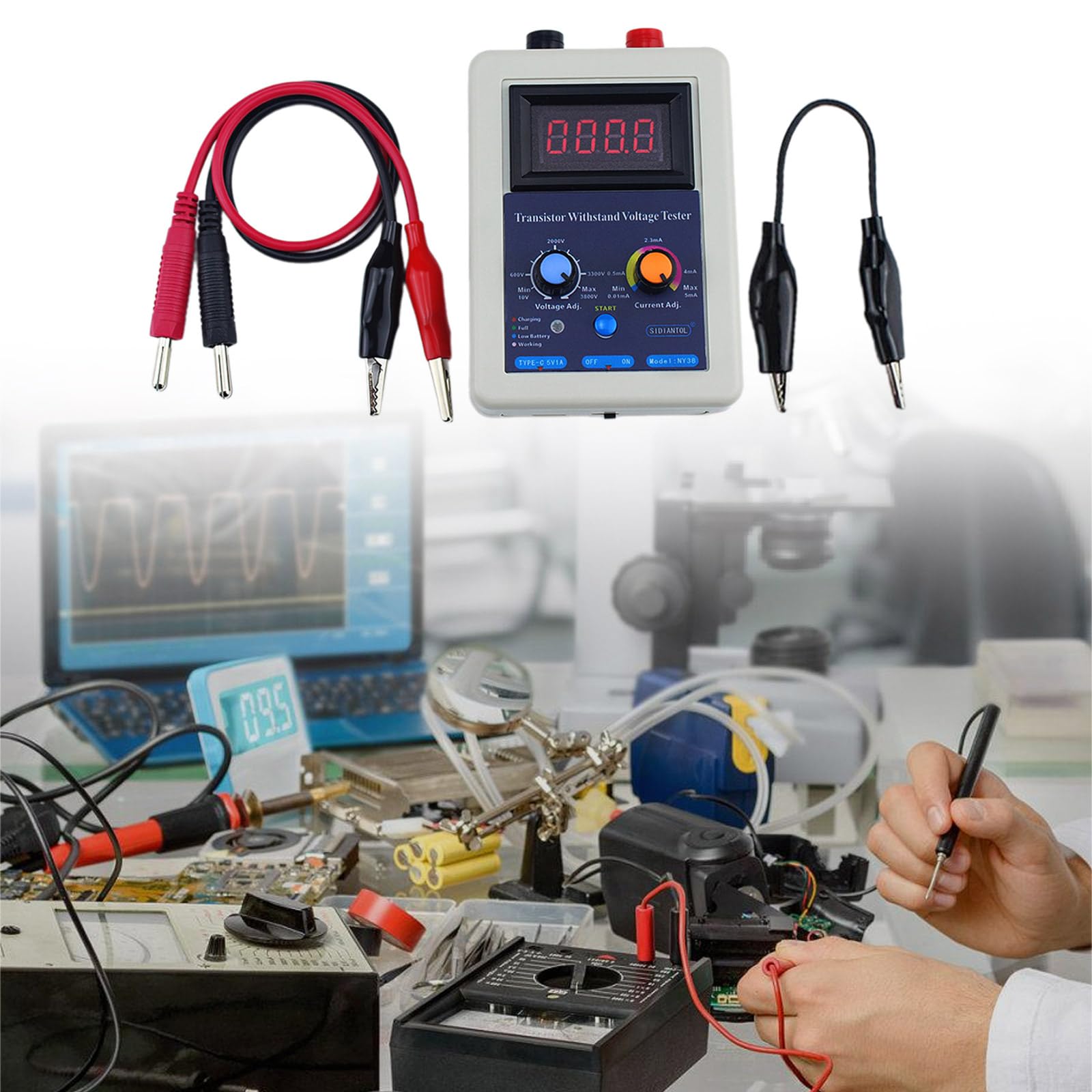 0-3800V IGBT Meter Transistor Tensioni Tester Diodo Triodo Transistor Resistere Tensioni Strumento di Prova