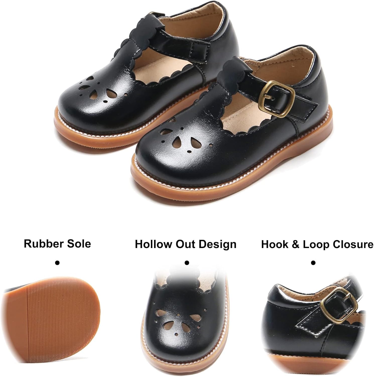 Felix & Flora Toddler Little Girl Mary Jane Dress Shoes - Ballet Flats for Girl Party School Shoes - Image 6