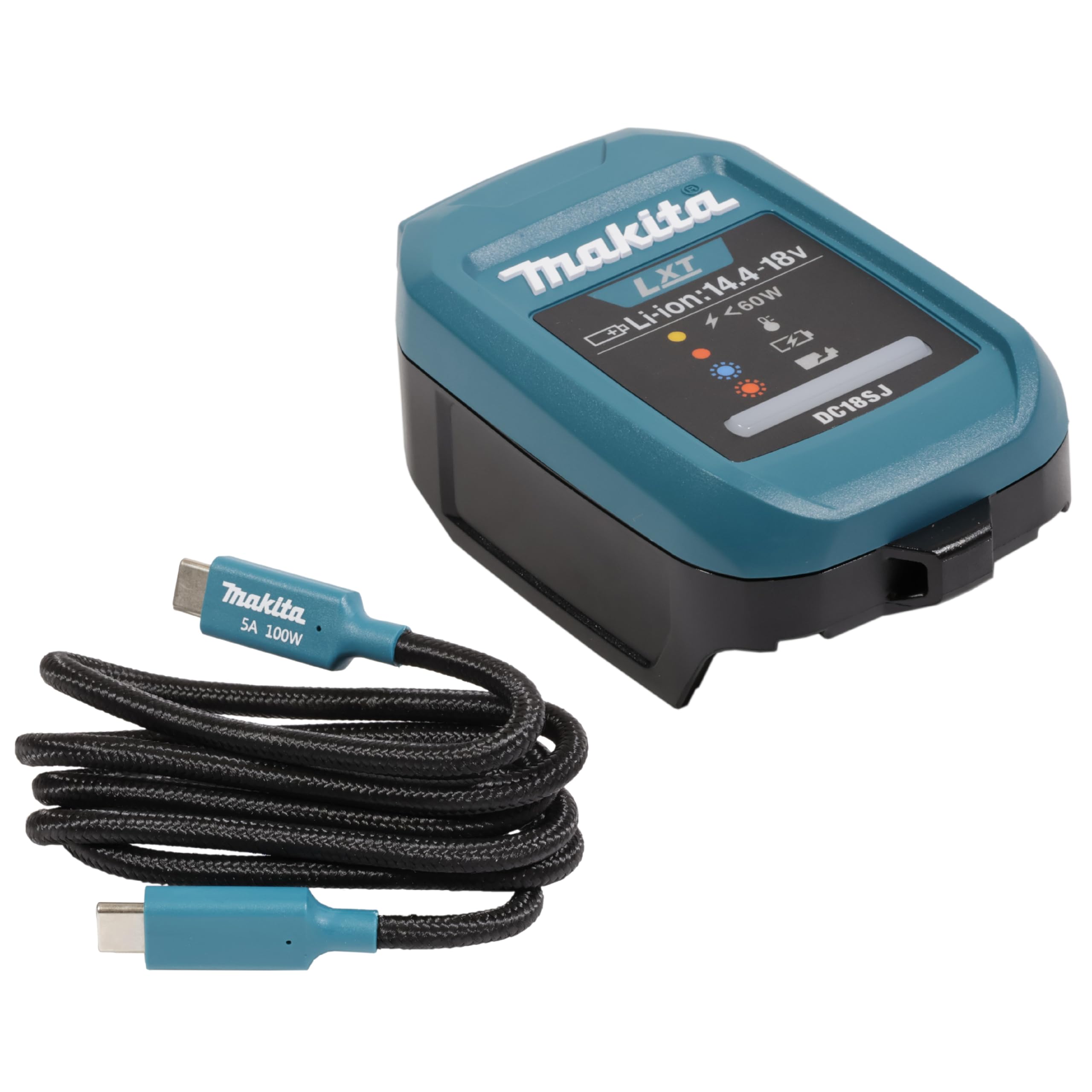 Makita 1916D9-8 ładowarka samochodowa DC18SJ z kablem USB C