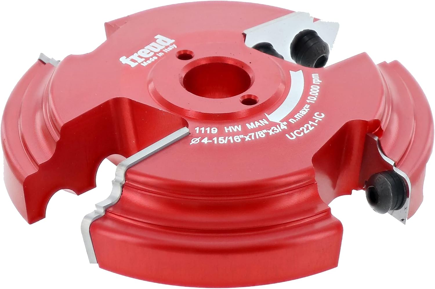 Freud 4-15/16" (Dia.) 2+2 Advanced Design Raised Panel Insert Shaper Cutter for 3/4" Stock with 3/4" bore (UC221-IC)