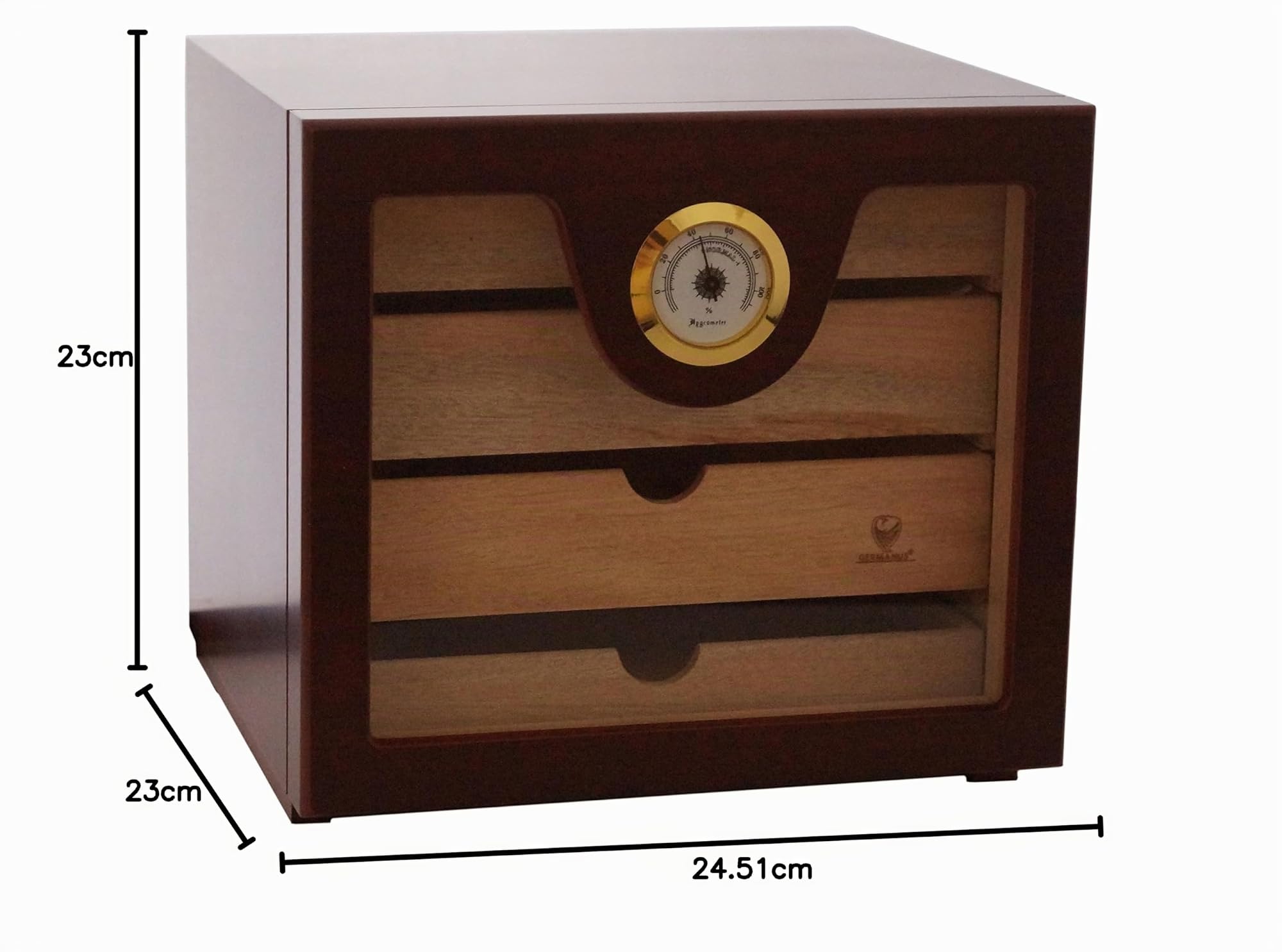 GERMANUS Humidor Schränkchen braun