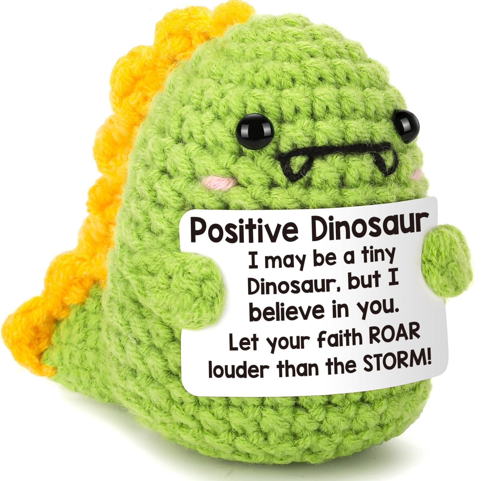 Ręcznie robione mini dinozaury, inspirujące zawieszki na szczęście i prezenty zachęty, szczęśliwe zawieszki, egzamin na szczęście