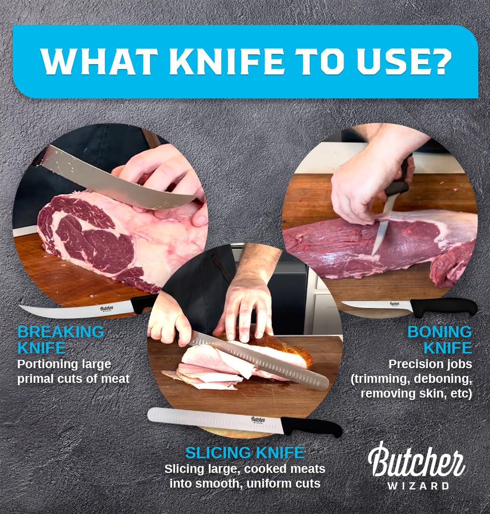 Slicing Knife 12" – Brisket and Carving Knife with Granton Edge for BBQ, Turkey, Ham, Prime Rib, and Precise Meat Cutting — Amazon image 6