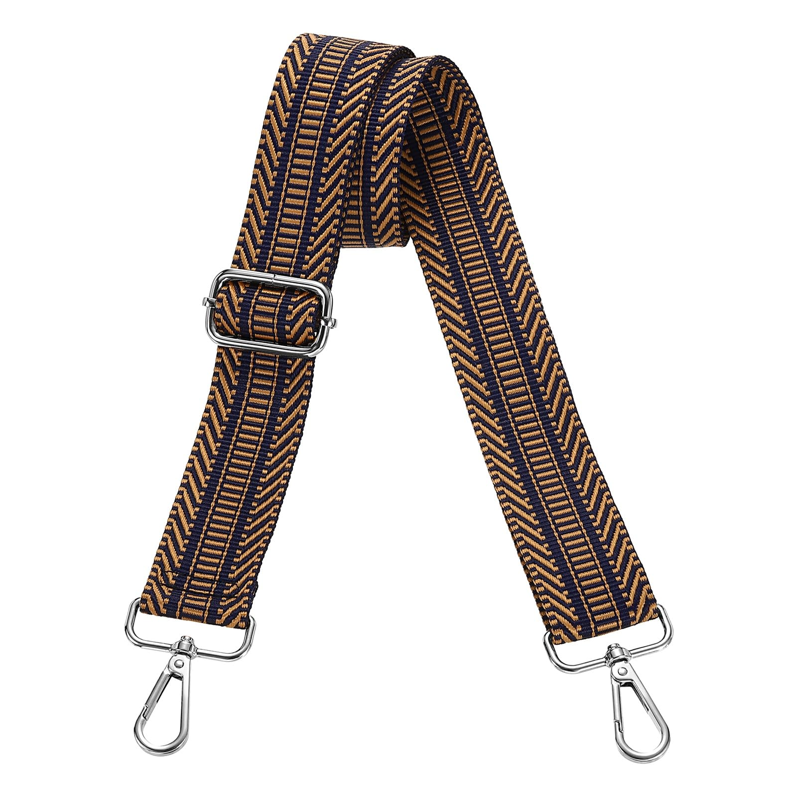 sourcing map Purse Straps Replacement Crossbody 1.5" Stripe Coffee