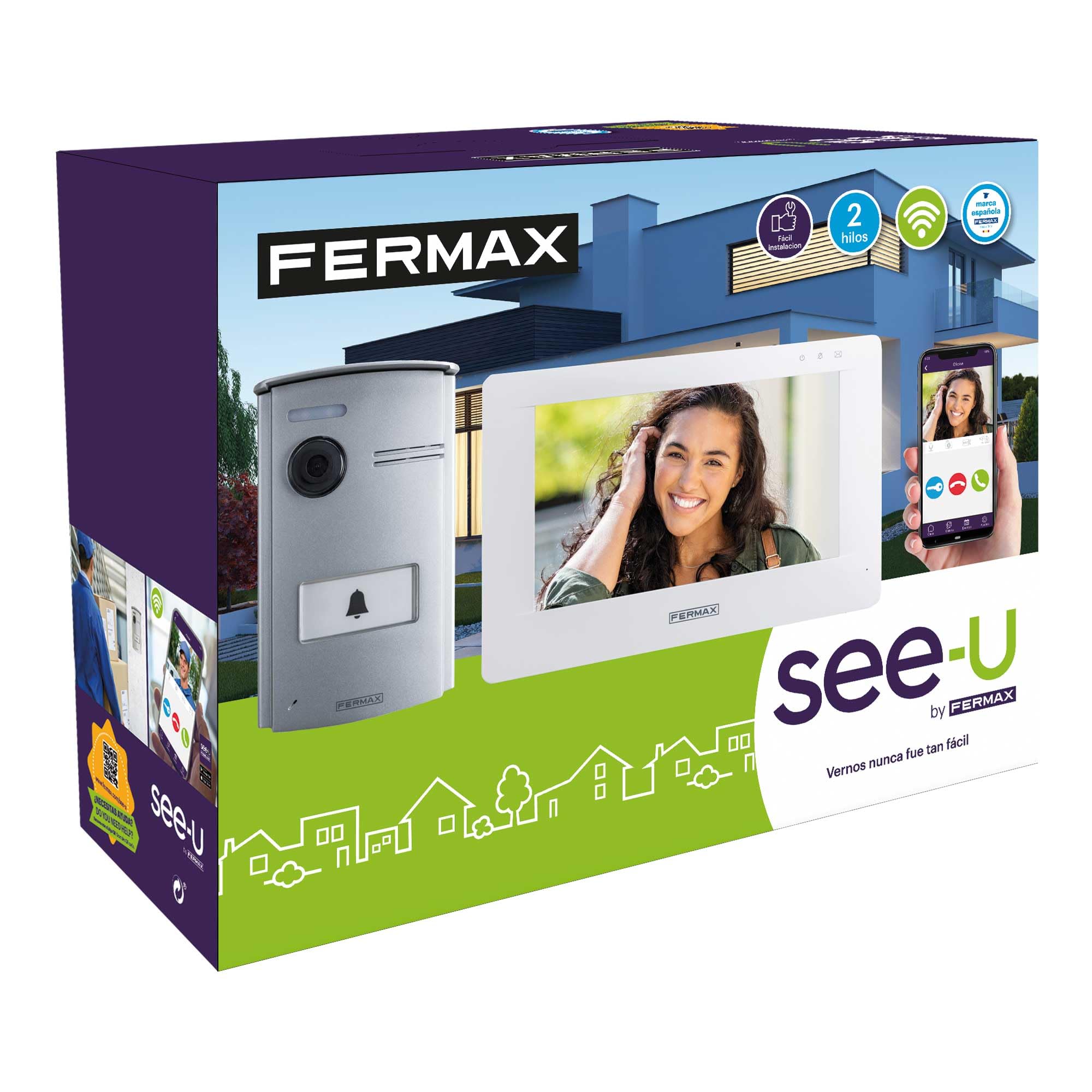 Fermax F1393 Kit videoportero 7" wifi táctil SEE-U con desvío de llamada a movil