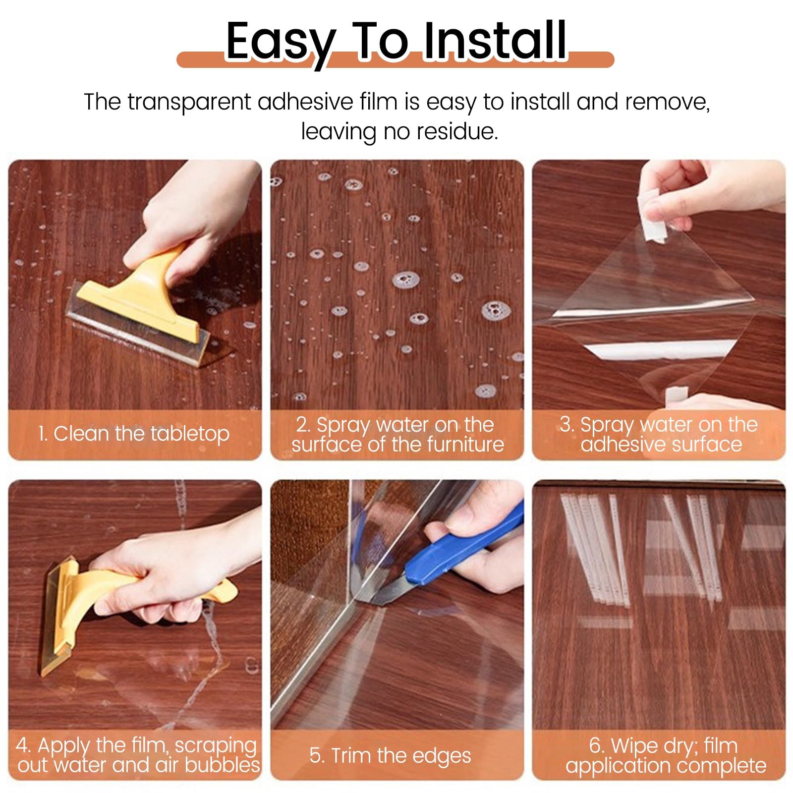 Matte Schutzfolie für Möbel, öldichte, hitzebeständige selbstklebende Tischabdeckung, wasserdichtes Kontaktpapier für Holz-Desktops