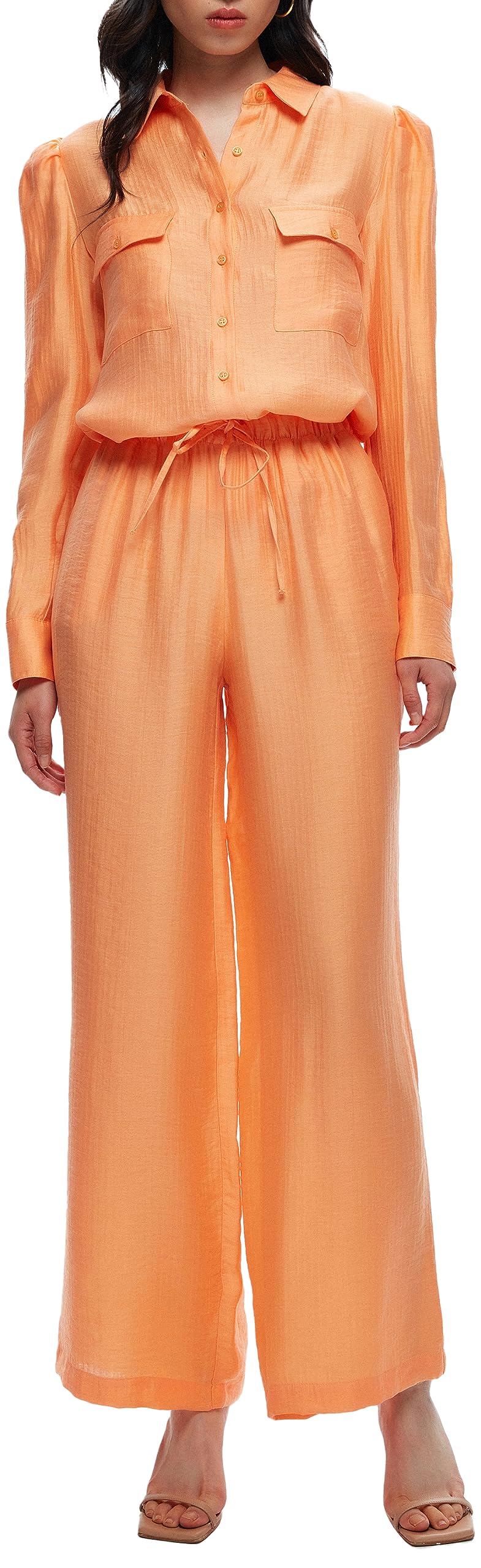 Sherly Beli Lastikli Bol Paça Pantolon Pantolon Kadın