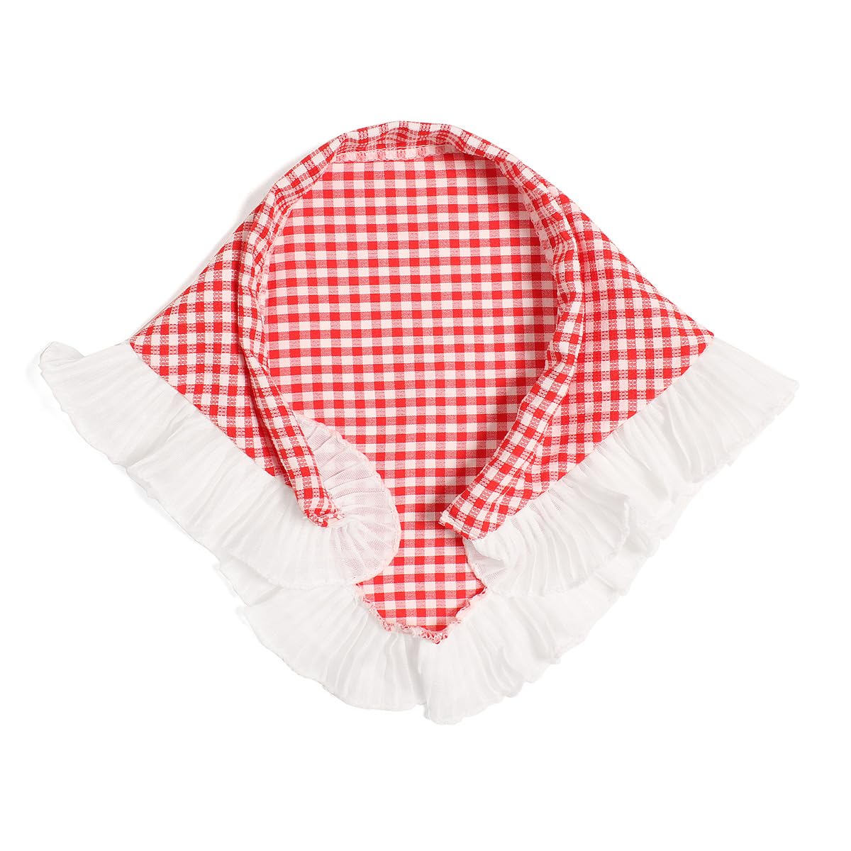 Amazon.co.jp: メール便 シアー×レース ギンガムチェック×フリル