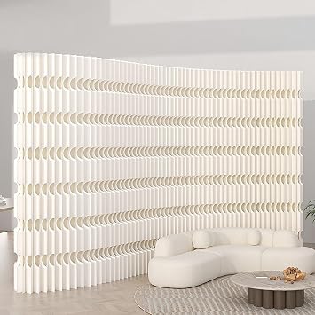 Foldable Paper Room Divider Privacy Screens, Temporary Wall Space Partition, Foldable Wall Dividers, Separator Dividers for Room Separation, Privacy Screen for Office6.6W x 5.3H/200x160cm