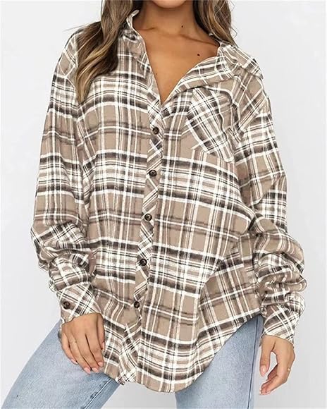 Karo blusenjacke damen Clearance