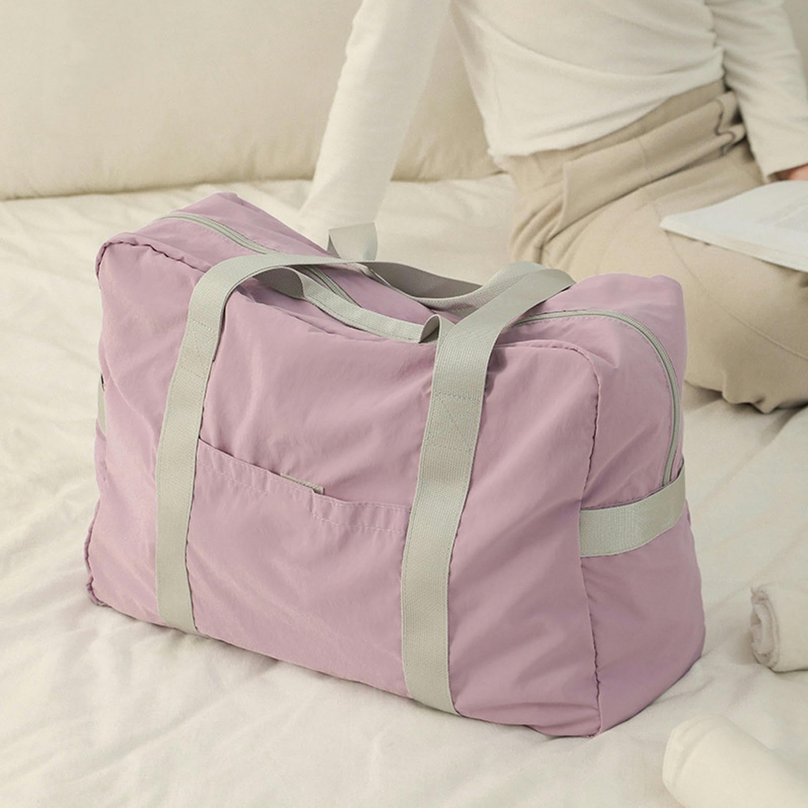 Borsa da Viaggio Borsa Pieghevole da Viaggio La Borsa per Bagagli può Essere Piegata Borsa di Stoccaggio
