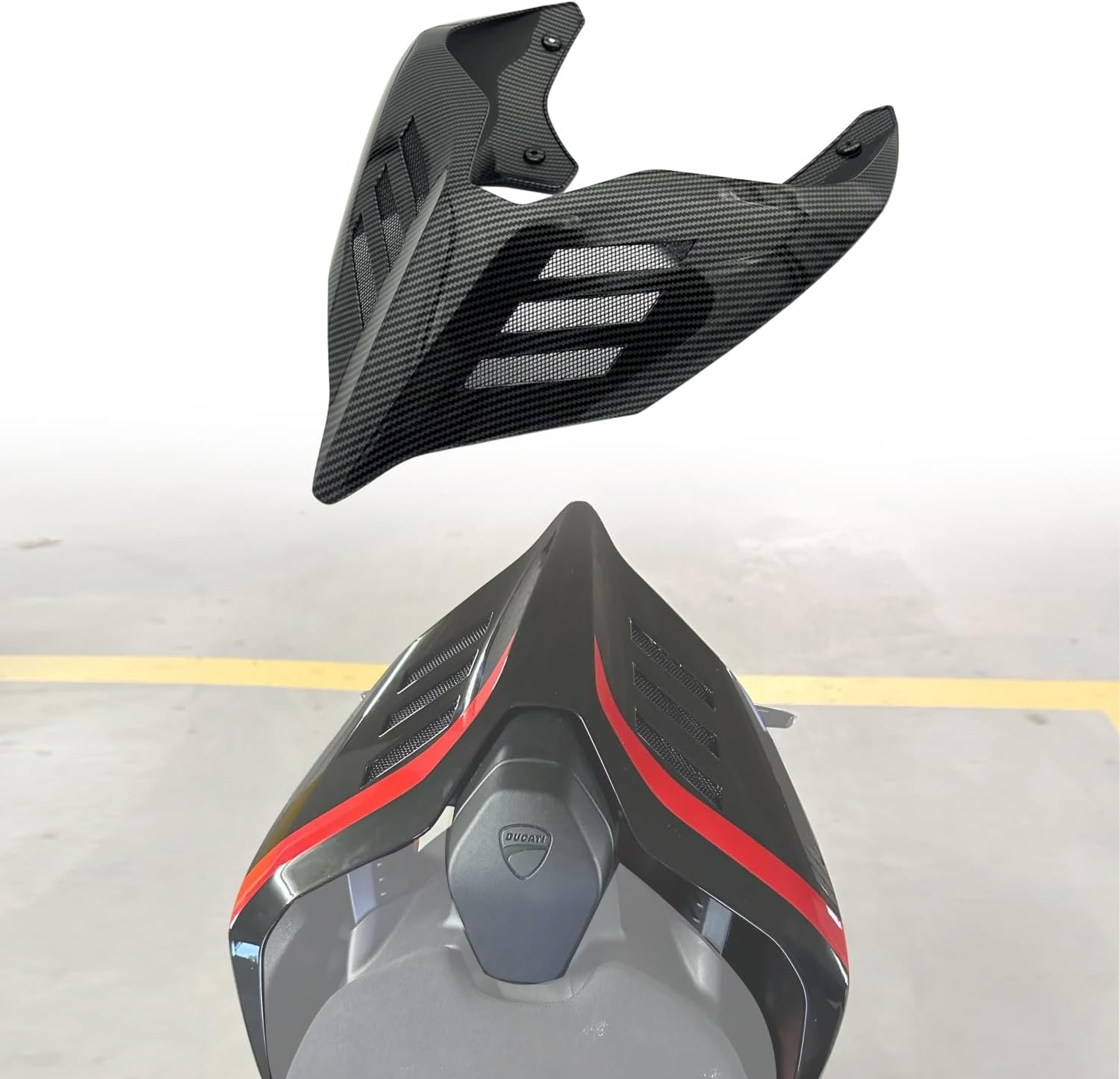 Rear Winglets for Ducati Panigale Streetfighter, Side Spoiler Wind for Ducati Accessories - Fairings for Ducati Panigale Streetfighter V4 V4S V4R 2018-2023 (A)