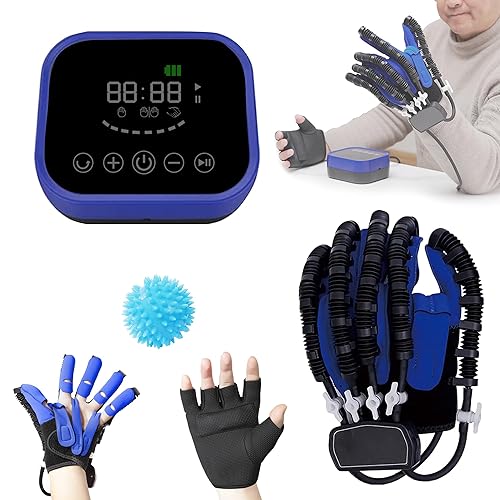 Guantes de rehabilitación de robot para entrenamiento de rehabilitación de función de dedo y mano, equipo de ejercicio de recuperación para