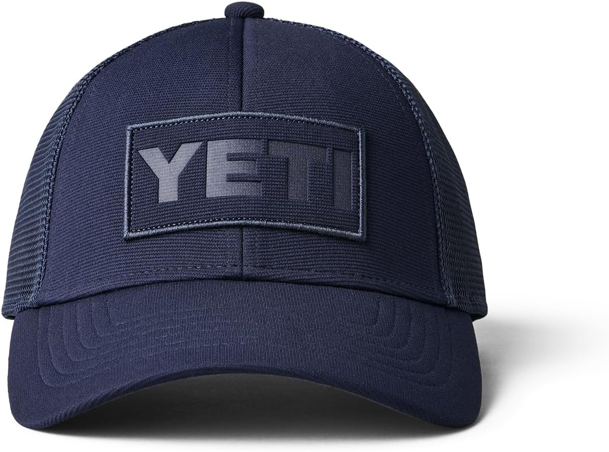 YETI Core Patch Trucker Hat, Navy on Navy