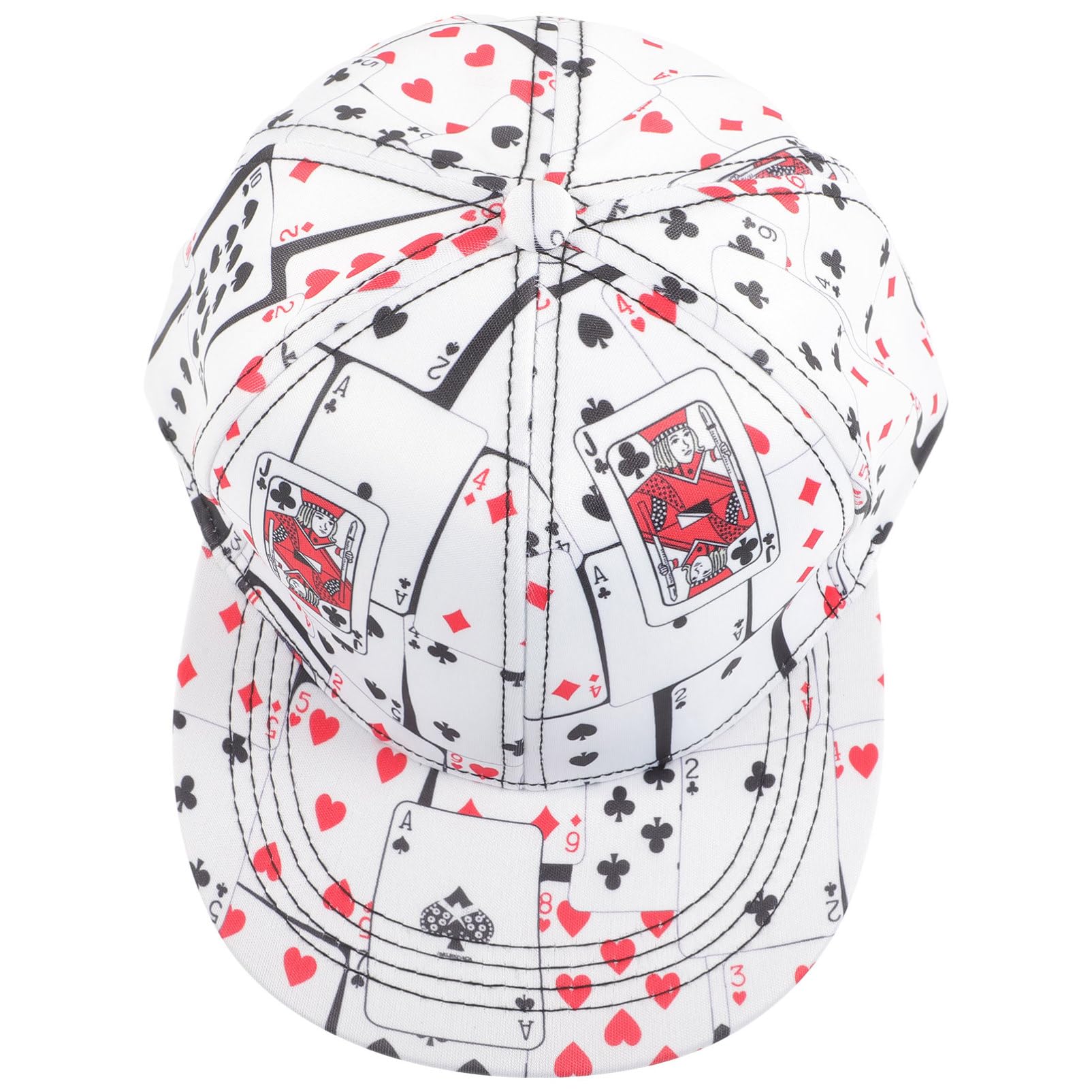 CALLARON Baseball Cap Bedrucken Baseballcap Stylische Baseballkappe Bedruckte Baseballkappe Gym Cap Baseball Kappe Schutzhelm Spielkarten-Baseballmütze Baseballmützen für Herren Baumwolle