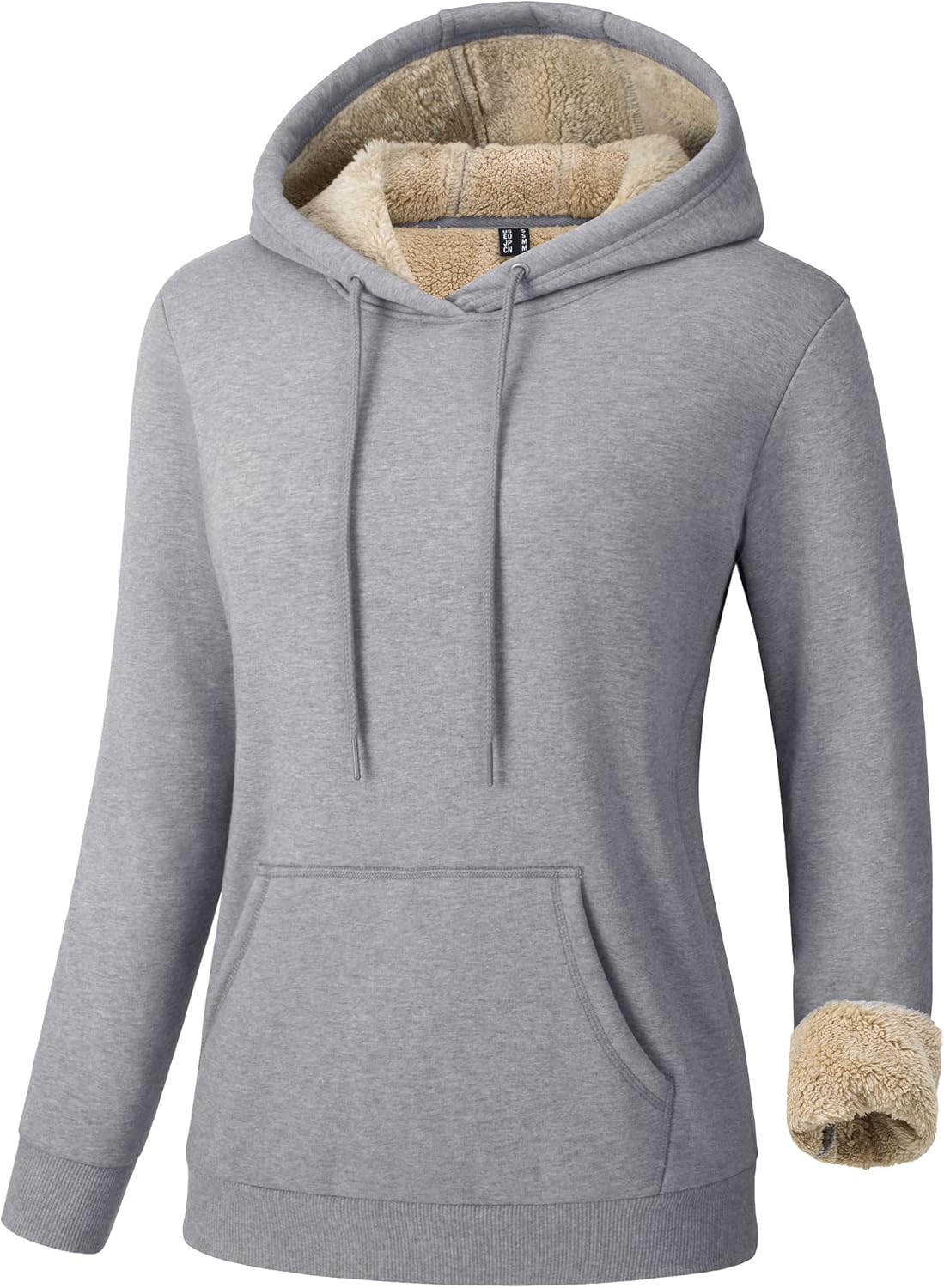 TACVASEN Women's Thick Hoodie Casual Cotton Fleece Lined Cute Fashion Active Sweatshirt With Pockets