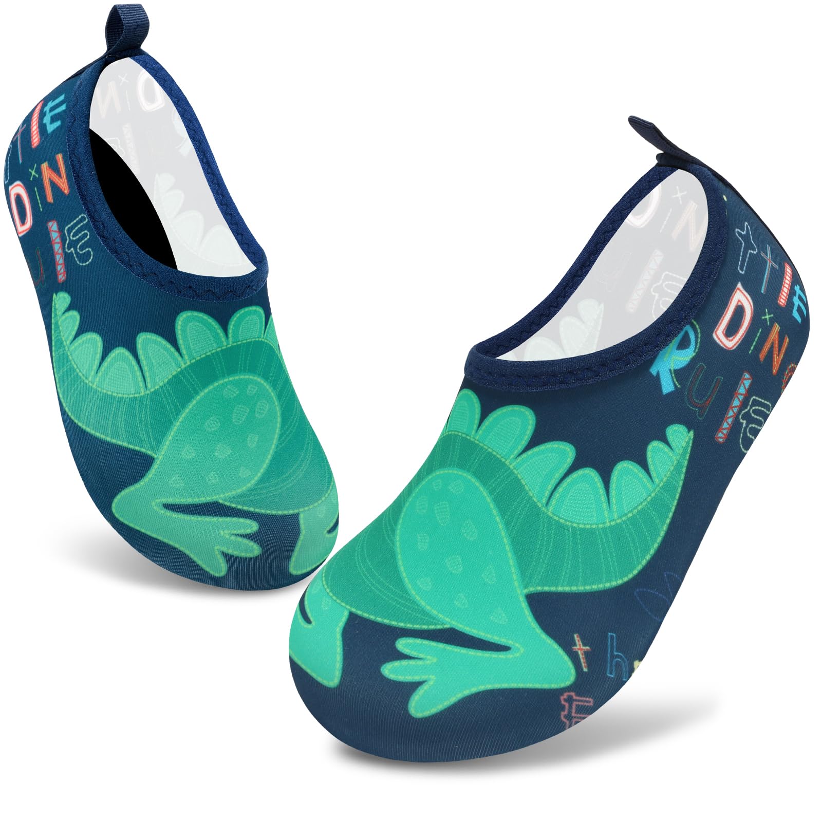 VIFUUR Kids Water Shoes Boys Girls Quick Dry Aqua Socks for Beach
