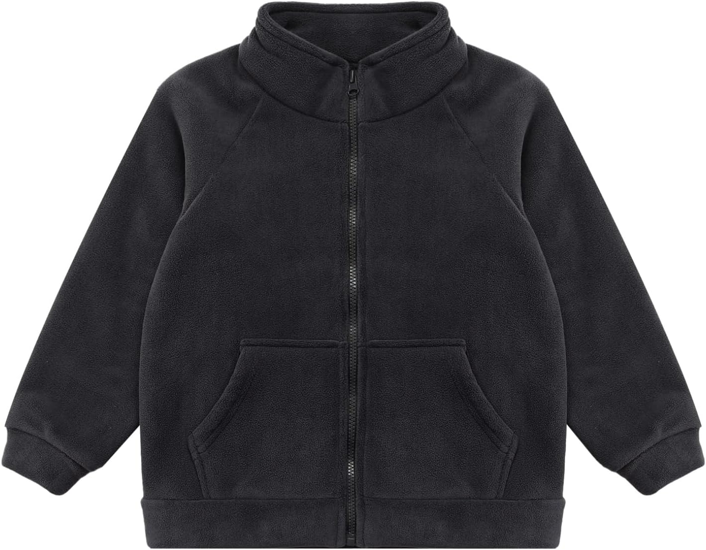 ACSUSS Polar Fleece Jacket for Girls Boys Outerwear Unisex Kids Warm Casual Coat Full Zip Fuzzy Thick Jacket