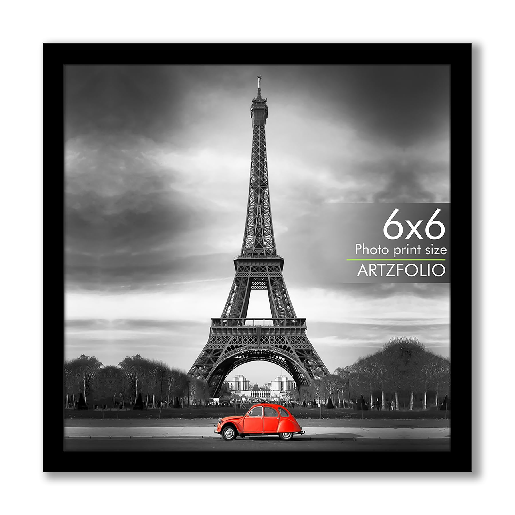 ArtzFolio Wall & Table Photo Frame D554 | Wall Photo Frame Collage for Living Room | Picture Frames Bedroom, Home & Office Decoration | Black | 6x6 inch (15x15 cms)