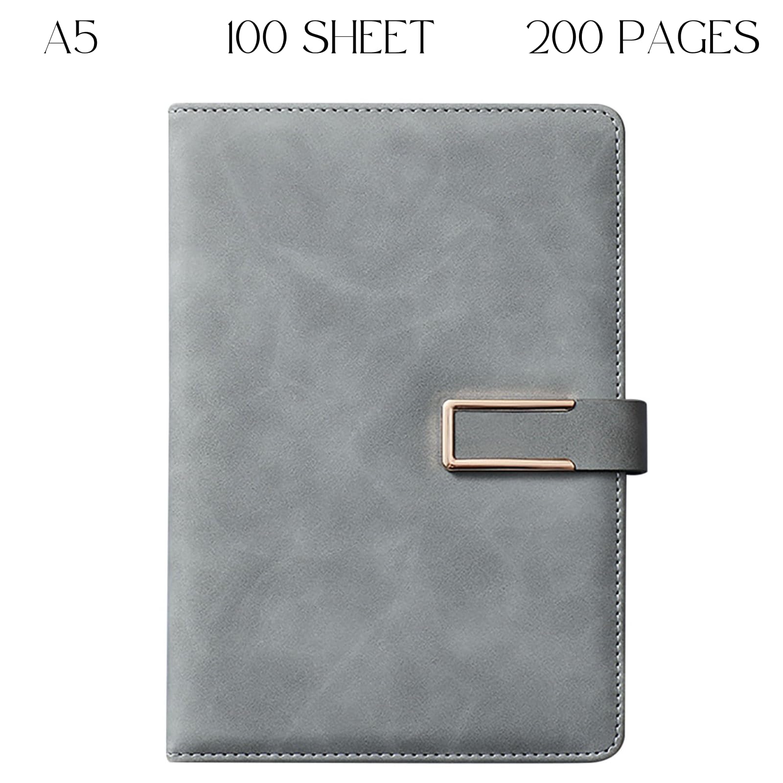 CAVALO - Be Unique Diario in pelle PU con chiusura magnetica e portapenne. Note giornaliere, blocco note per uomini e donne. Pagine senza data e a righe, dimensioni 15,7 x 21,6 cm, 200 pagine