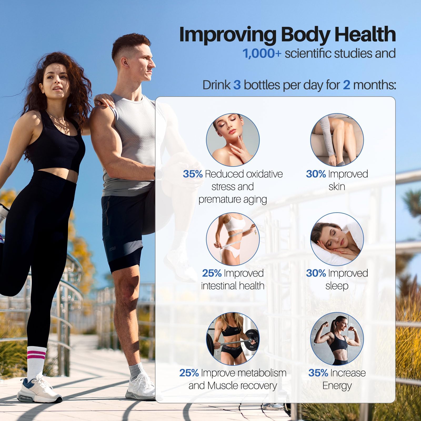 MOVOCA Hydrogen Water Bottle, 3Min 2200PPB Rapid Hydrogen Water Generator -SPE PEM Tech, 15OZ Portable Hydro Water Machine, Health Care Gifts for Husband, Wife, Family, Friends, Travel(Black)