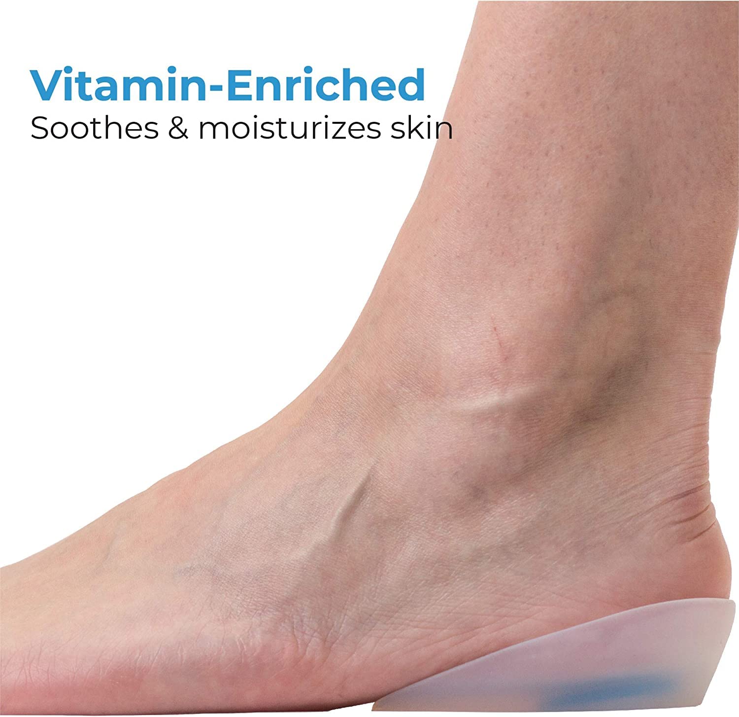 Plantillas para zapatos, Plantillas de masaje magnético, 1 par almohadillas gel silicona for el talón, almohadilla for amortiguar los impactos(Large)