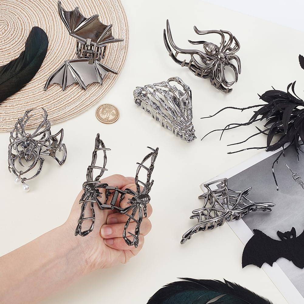 AHANDMAKER 6pcs 6 Styles Hair Claw Clips - Image 3