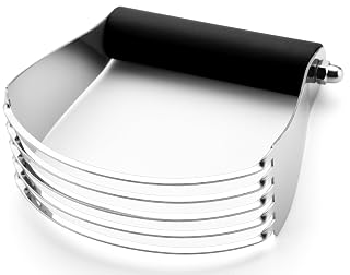 Spring Chef Dough Blender, Top Professional Pastry Cutter with Heavy Duty Stainless Steel Blades, Large Size, Black - Amazon product rated Grade A