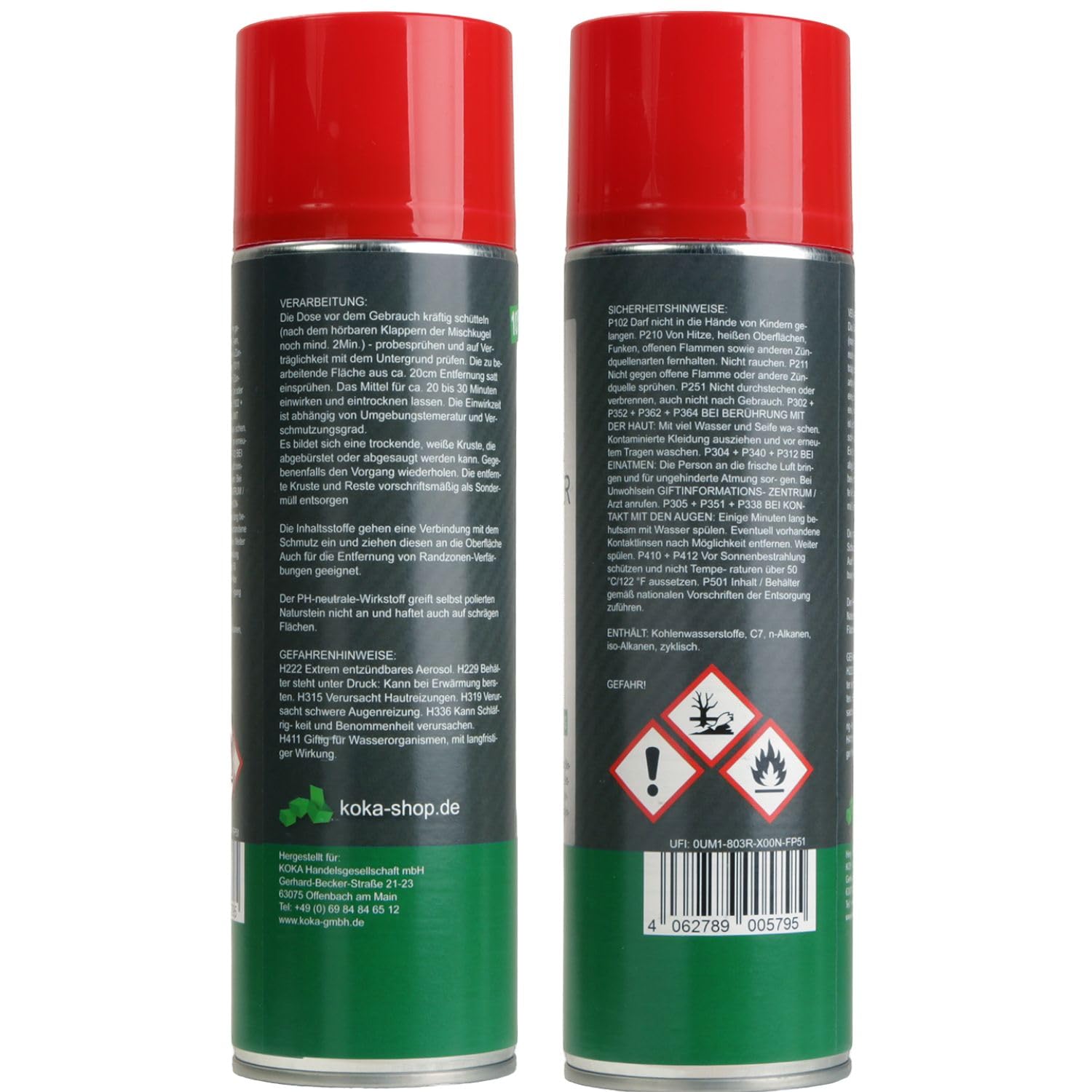 Ölfleck Entferner Spray, 2x 550ml