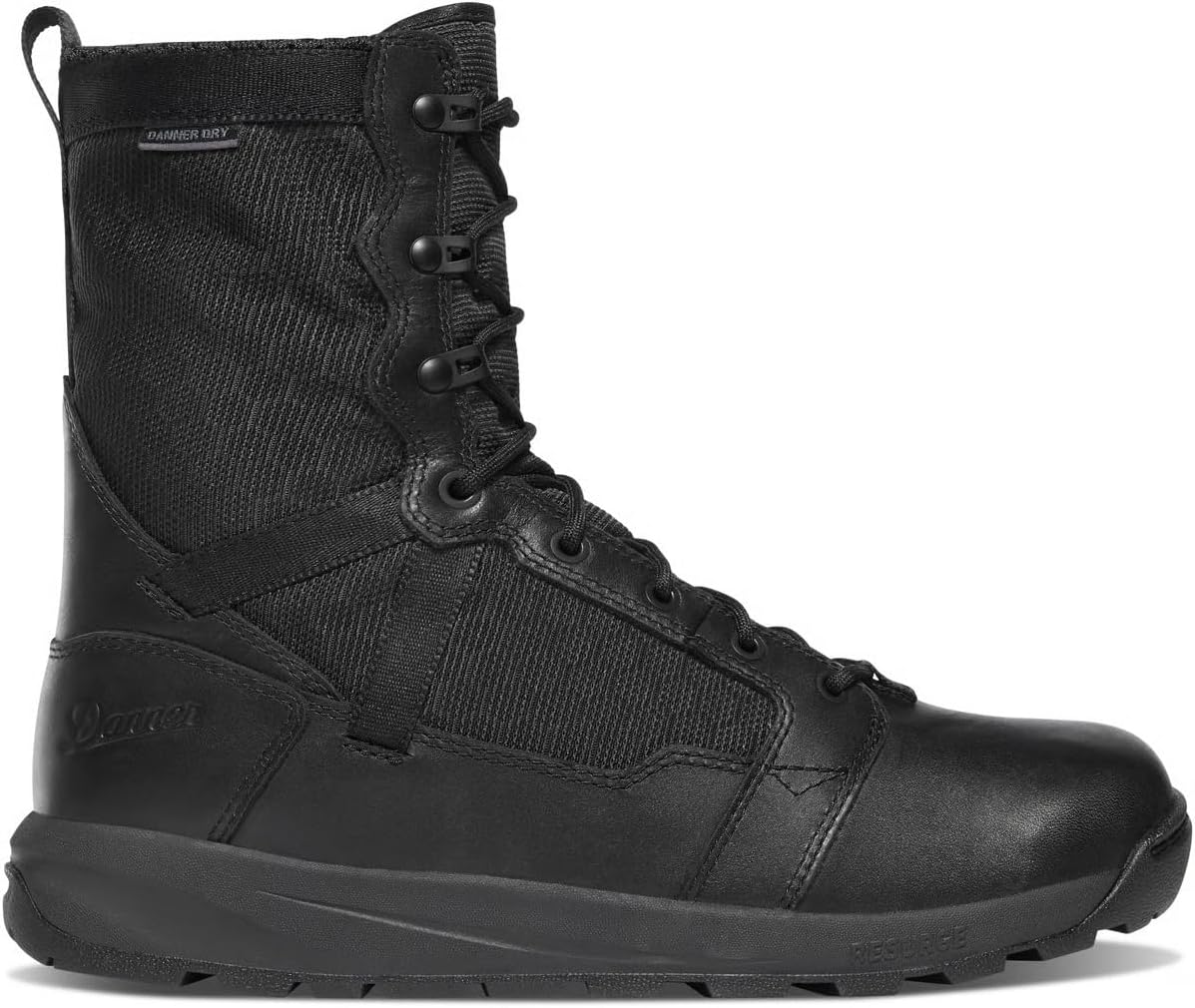 Danner Resurgent 8" Men's Waterproof Tactical Boots, Uniform Compliant, Breathable Leather, Lightweight, Slip Resistant, Cushioned