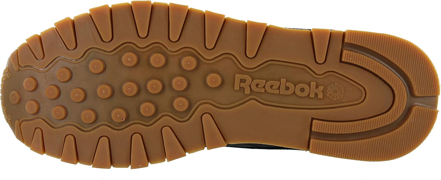 کفش ورزشی چرمی مردانه Reebok (44-45 M EU / 11 D (M) US، Us-Black / Gum)