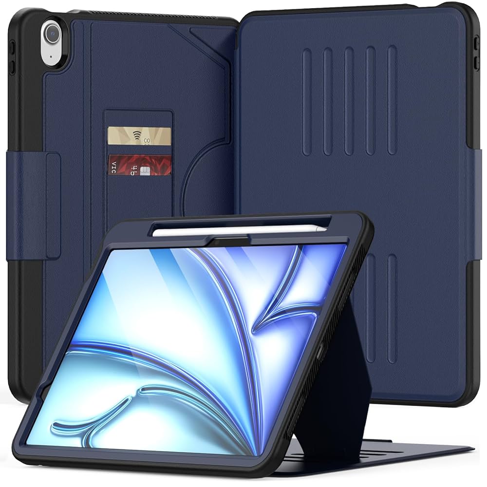 SPARIN Screen Protector for iPad Air 11-Inch M3 2025/M2 2024, with Easy Installation Frame, 2 Pack Tempered Glass for iPad Air 7th/6th Generation, HD Clear