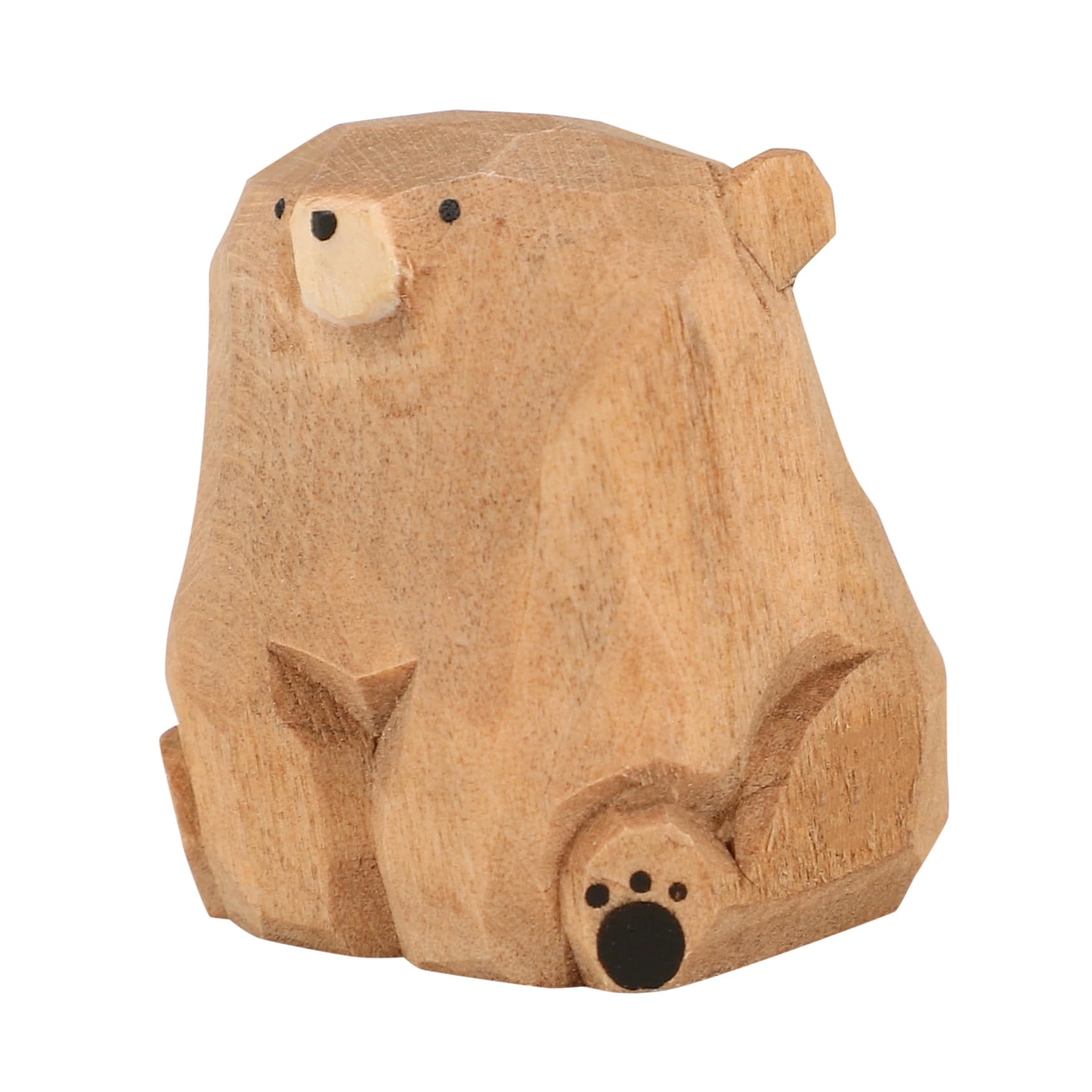 Amazon.co.jp: HAWILLOSCH 木製のクマの像 木彫りのクマ 置物