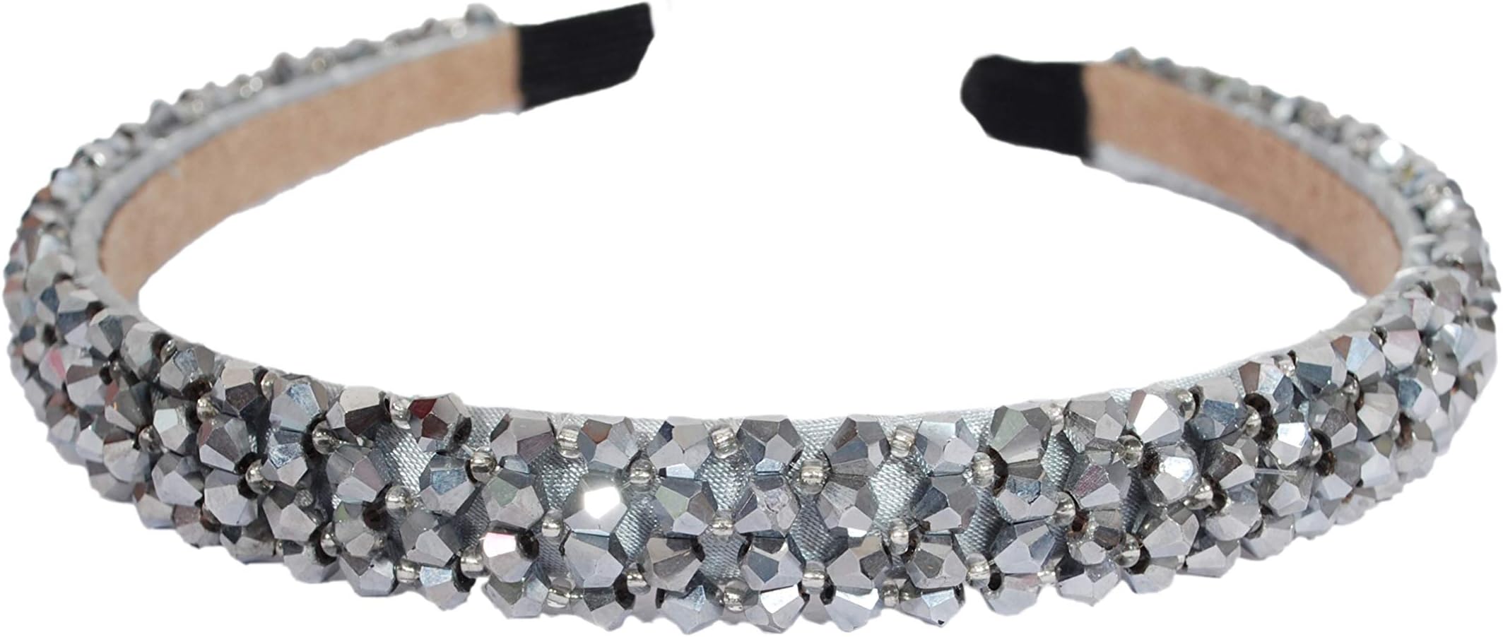 Vogue Hair AccessoriesCrystal Beaded Plastic Fancy Party Wedding Hairband For Girls