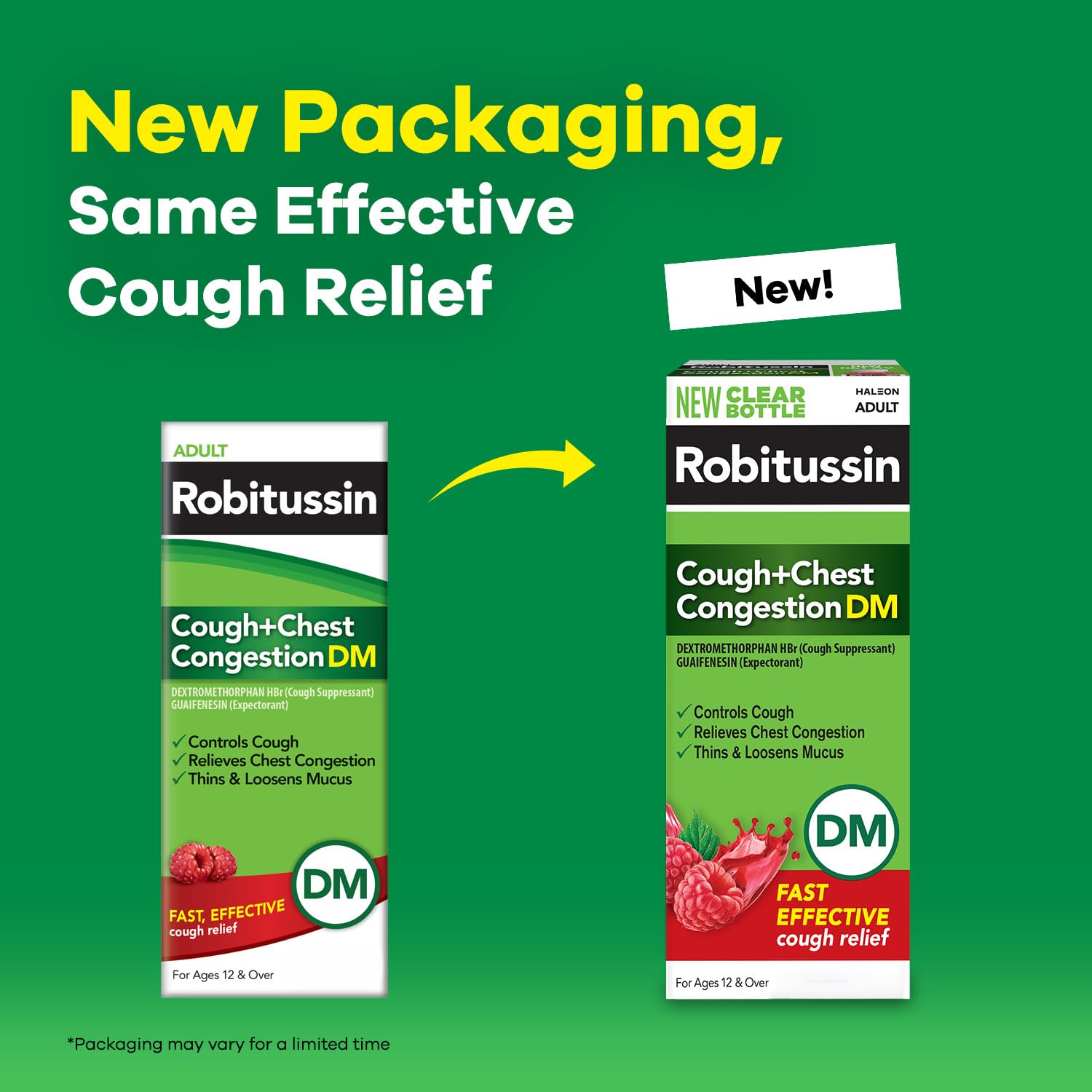 Robitussin DM Cough and Chest Congestion, Raspberry, 8 fl oz — Amazon image 2