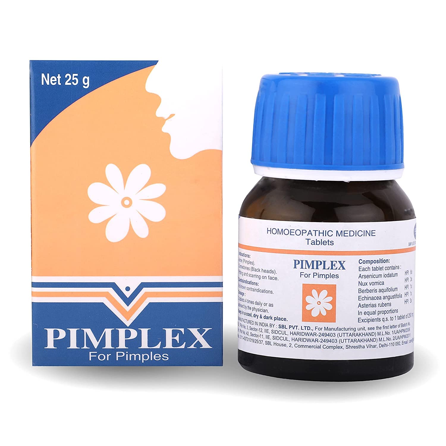 SBL's Pimplex - 25gm- Pack Of 2 Bottles- NEW IMPROVED PACK