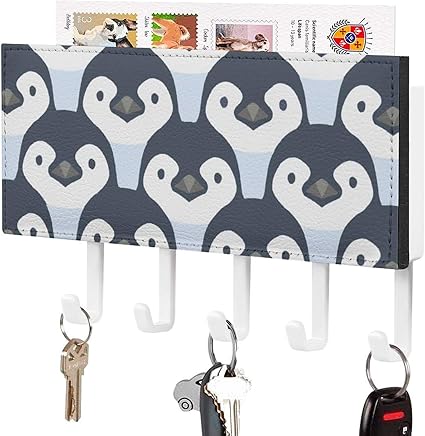 Amazon 壁掛けフック 壁フック かわいい ペンギン ウォールフック Puレザー 壁掛け式キーラック棚 鍵置き ホルダー付き 壁掛け棚 収納フック 壁掛け式収納 吊り下げラック キーハンガー 外出前準備 小物入れ 帽子掛け 洋服掛け コート掛け 廊下 寝室 浴室 省スペース 5連 Amazon 壁掛けフック 壁フック かわいい ペンギン ウォールフック Puレザー 壁掛け式キーラック棚 鍵置き ホルダー付き 壁掛け棚 収納フック 壁掛け式収納 吊り下げラック キーハンガー 外出前準備 小物入れ 帽子掛け 洋服掛け コート掛け 廊下 寝室 浴室 省スペース 5連