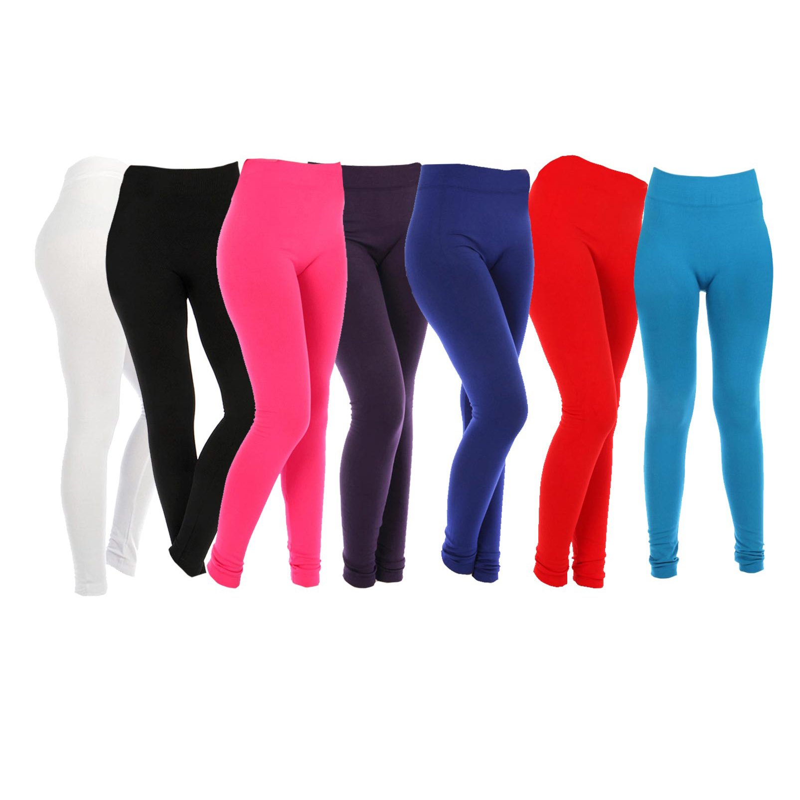 Aashish GarmentsWomen's Plus Size Cotton Lycra Leggings (Pack of 7)