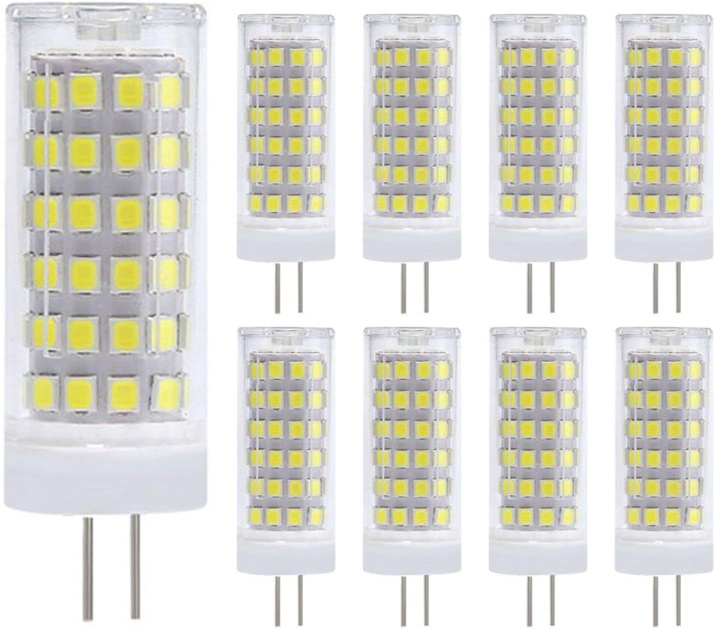 7W G4 LED Light Bulbs Dimmable 220V 10W(Equivalent to 100W Halogen Replacement) LED Corn Light G4 Bi-Pin Base 7W-5PC Naturalwhite