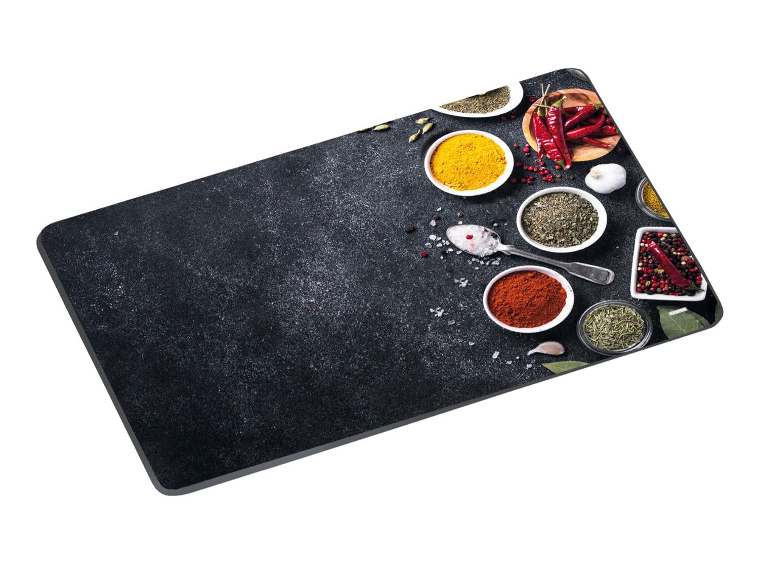 Kesper Gris 36462 Spices - Tabla De Cortar (Cristal, 38 X 28,5 Cm), Diseño De Spices