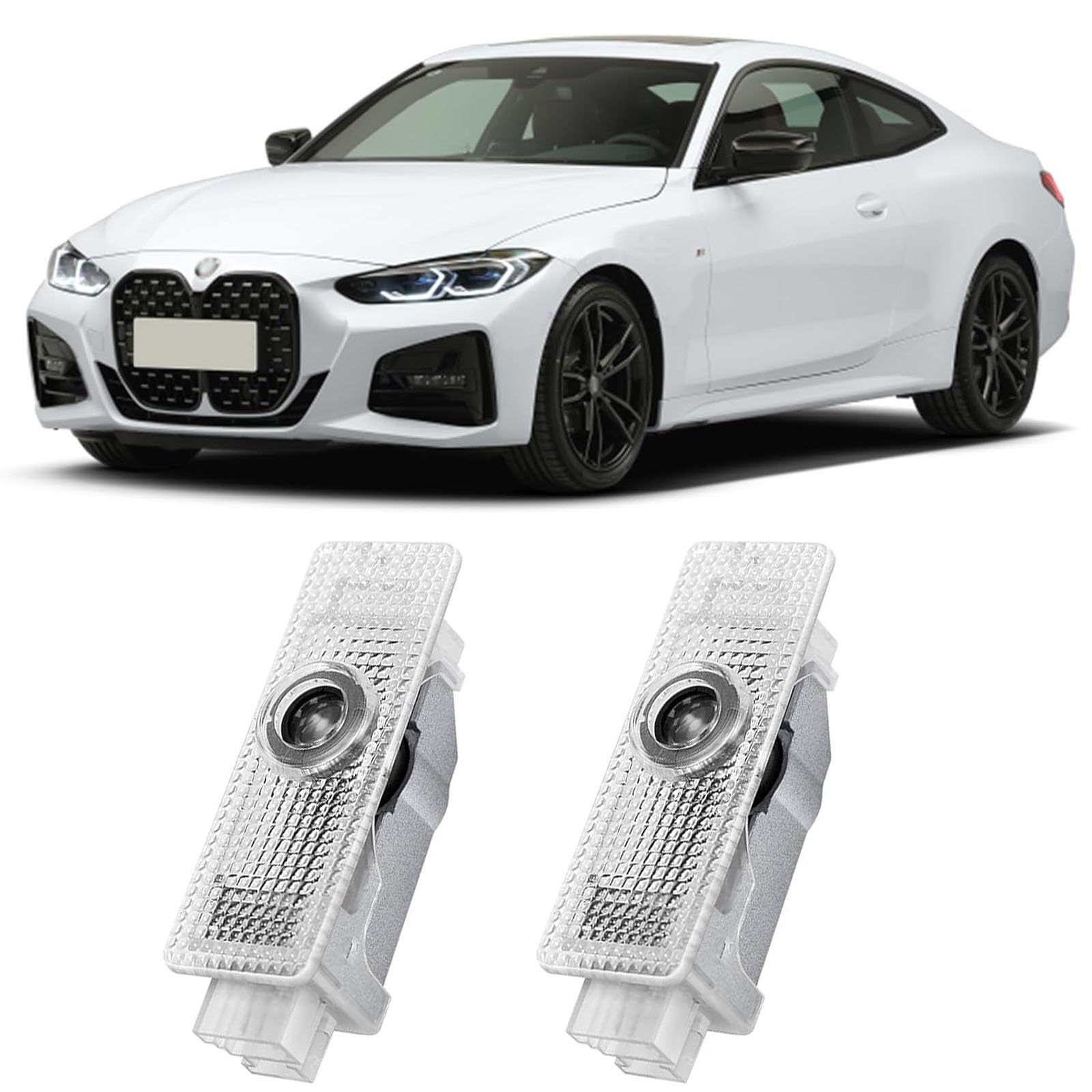 2 Stück Autotür Licht Projektor BMW Logo Türbeleuchtung für 1 2 3 4 5 6 7er M GT X1 X3 X4 X5 X6, Türprojektoren Einstiegsbeleuchtung Unterbodenbeleuchtung Auto Zubehör