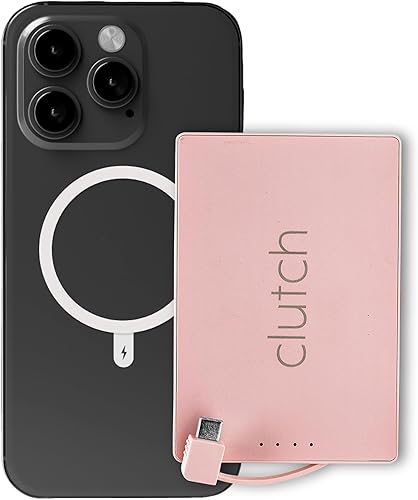 Clutch - Cargador portátil Pro USB-C - Compatible con dispositivos USB-C - Banco de energía - Batería magnética - Cargador de viaje aprobado por la