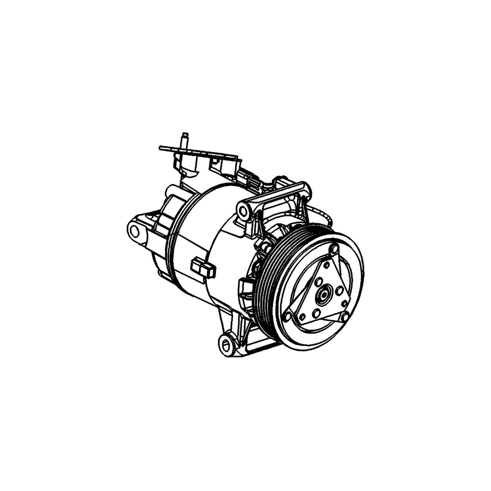Delphi TSP0155927 Composant climatisation compresseur de rechange 12V