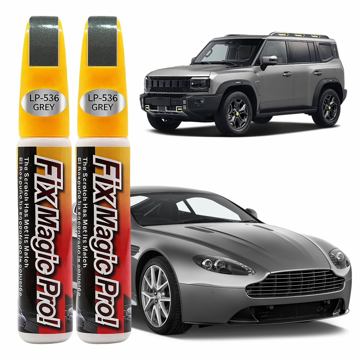 Gray Car Scratch Remover Pen – 12ml Touch-Up Paint For Exterior Scratches (2-in-1 Tip)