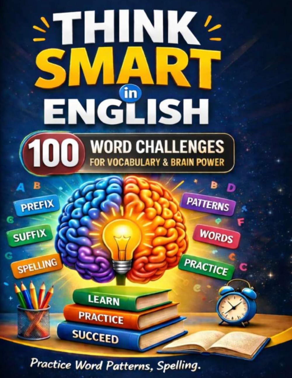 Think Smart in English: 100 Word Challenges for Vocabulary & Brain Power