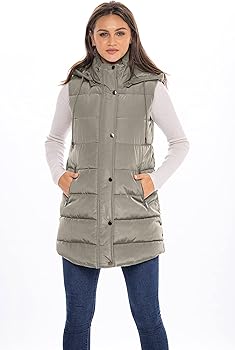 Faux down vest Clearance
