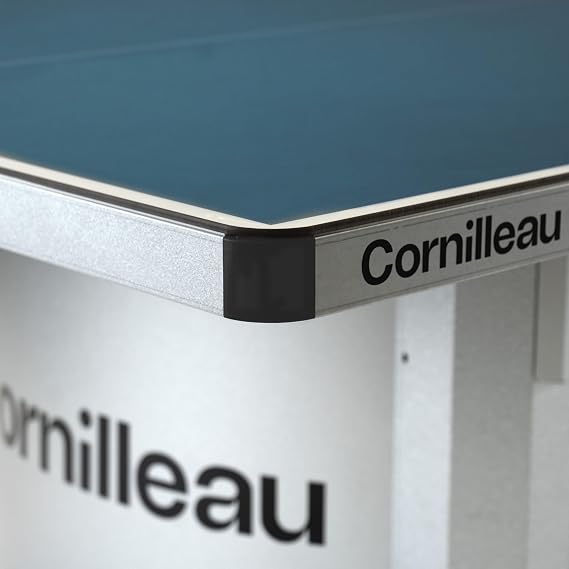 Cornilleau - Campus 510 - Outdoor Ping Pong/Table Tennis Table - Robust - Weatherproof and Shockproof Table for Schools, Parks, Campsites - 7 mm Melamine Resin Surface - Grey or Blue